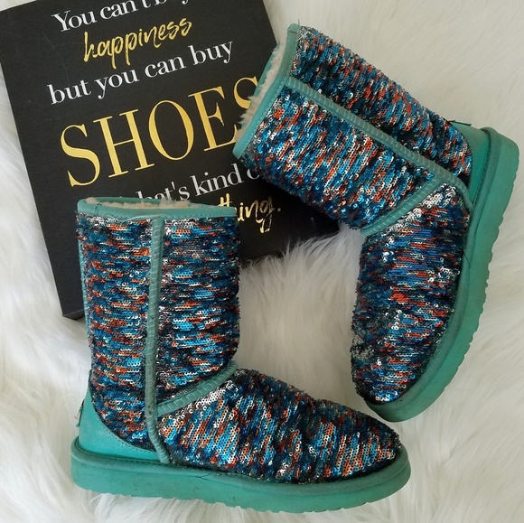 ugg reversible sequin boots